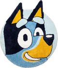 Jay Franco Bluey Plush Blue Fluffy Accent Rug for Kids