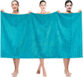 35x70 Jumbo Bath Towel Sheet Aqua Blue - Oversized Luxury Bath Towel