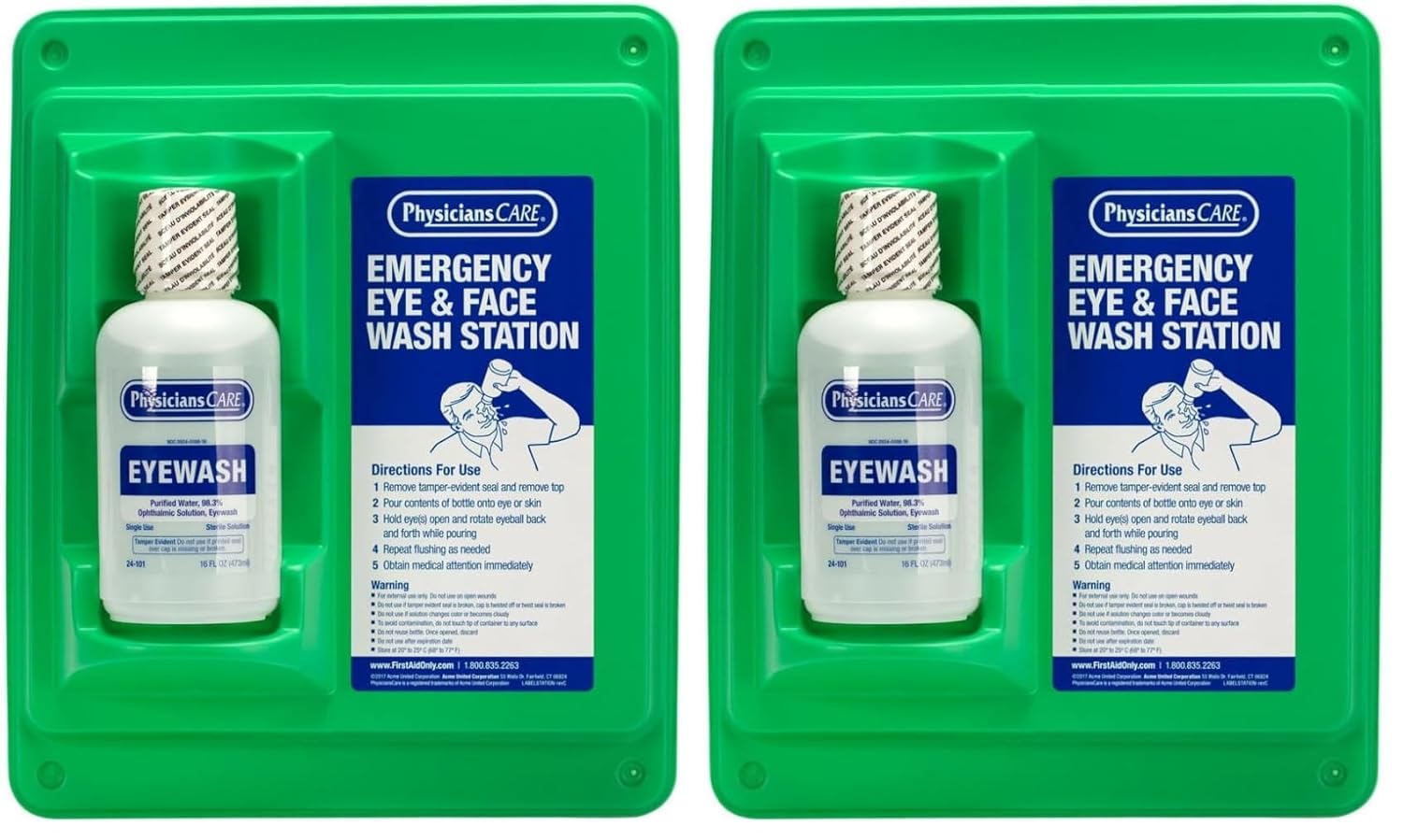 Spill Magic PhysiciansCare Eyewash Green 16 oz. Pack of 2