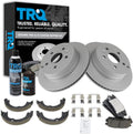 Rear Brake Pad & Rotor Kit with Chemical Kit and Parking Shoes