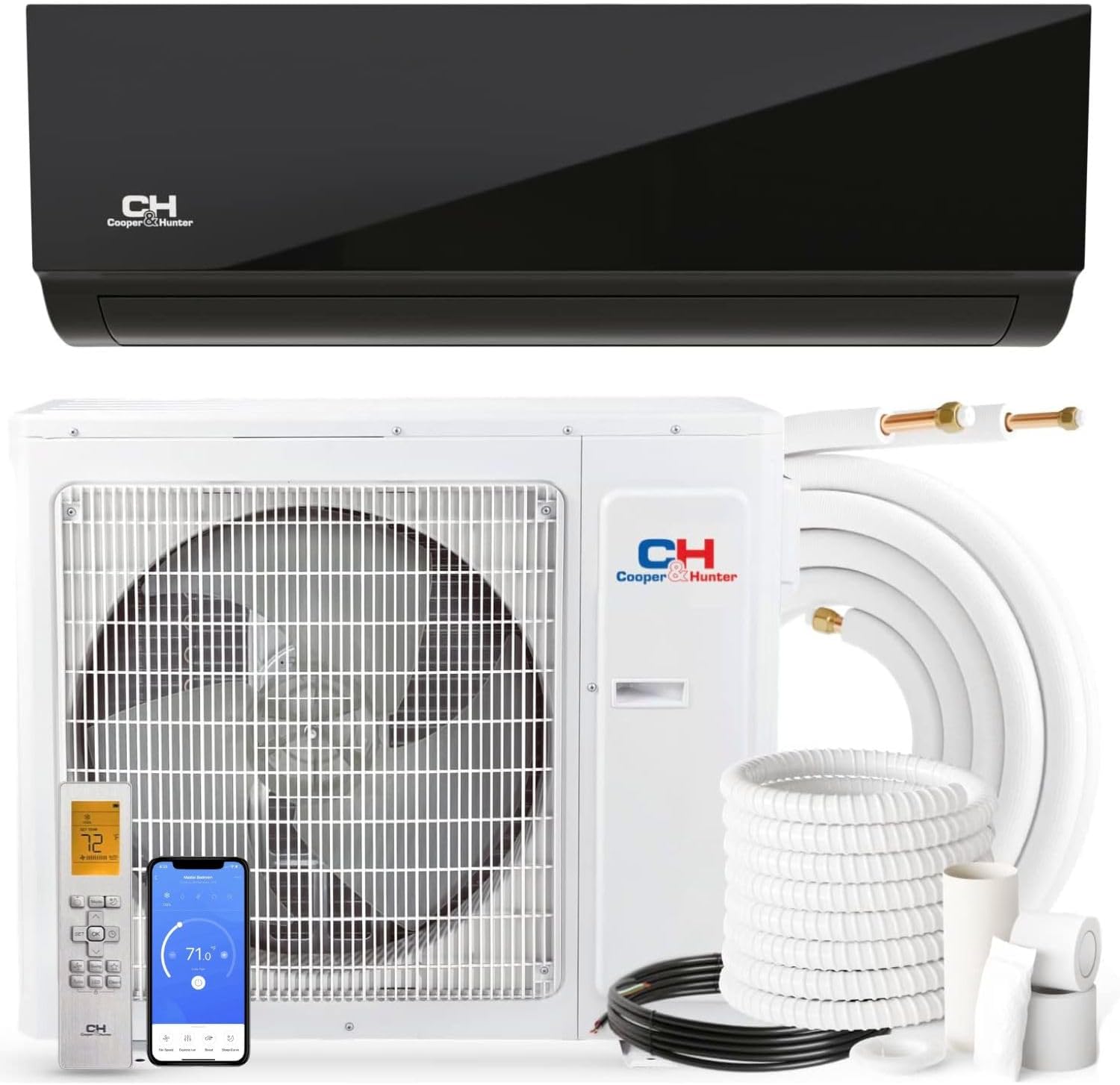 Efficient 9,000 BTU Mini Split AC/Heater Kit