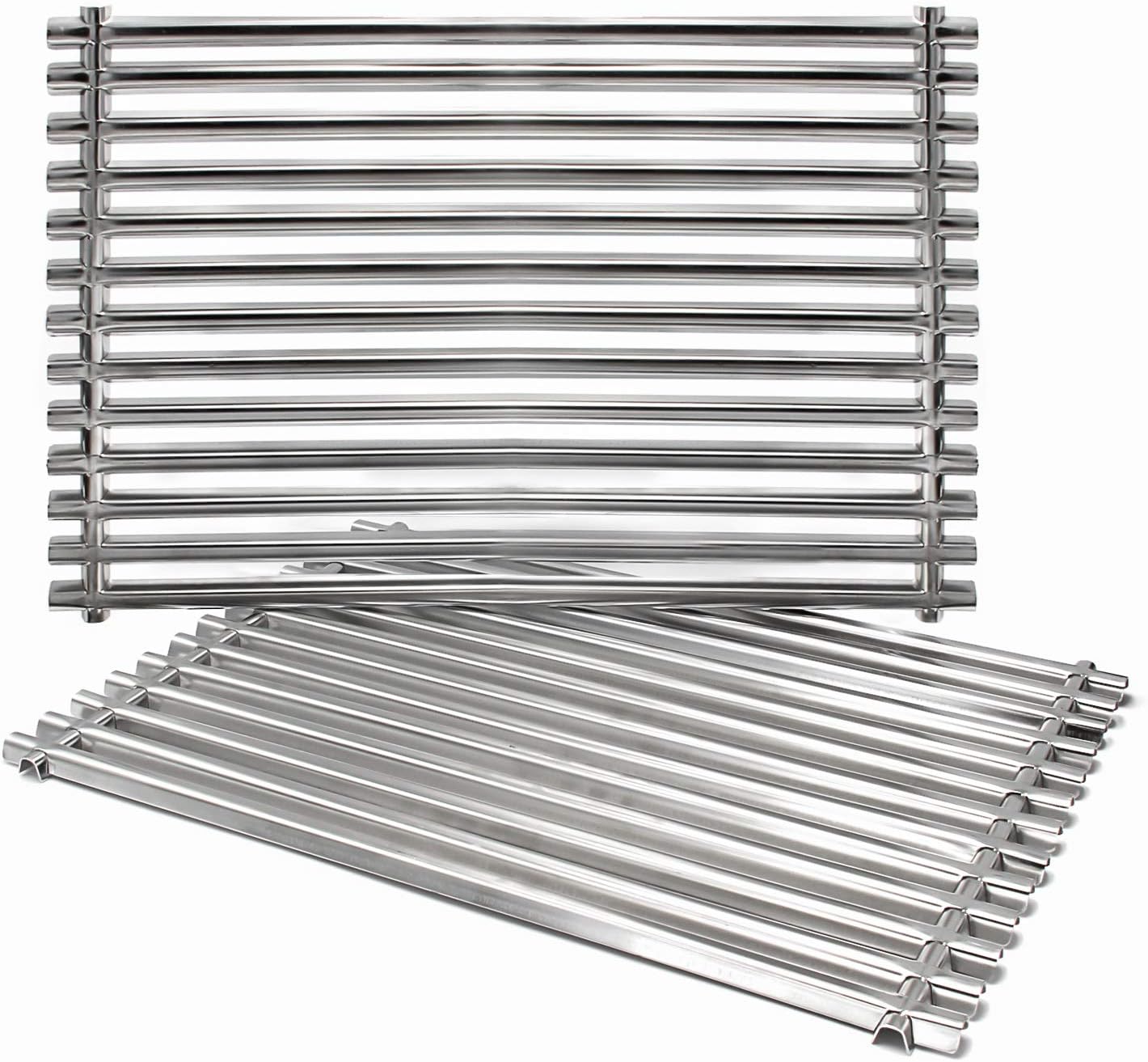 Hongso 304 Stainless Steel Grill Grates for Weber Genesis Silver