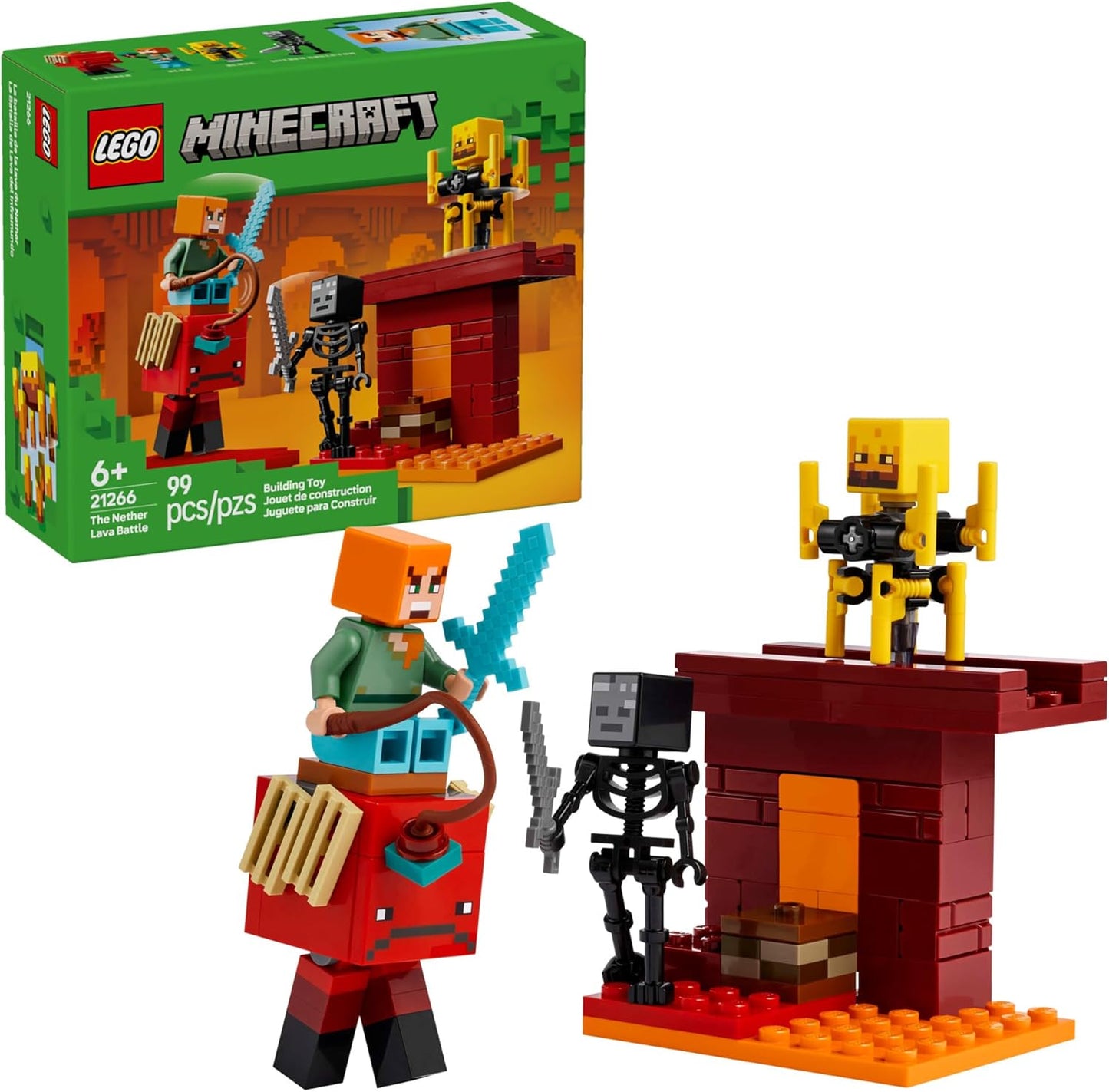 LEGO Minecraft Nether Lava Battle - Build, Play, Imagine!