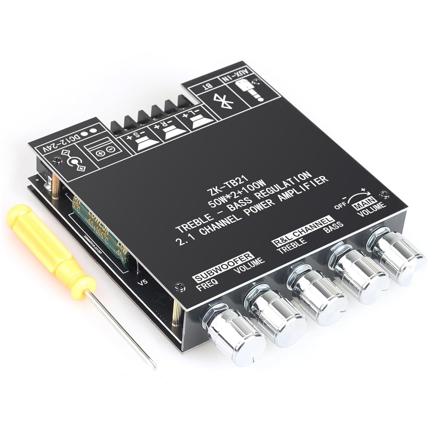Powerful 2.1 Channel Bluetooth Amp Board - Dual TPA3116D2 Chips - 150W Output