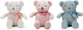 100% Organic Cotton Baby Teddy Bears Bulk 6.5in Set - Soft