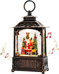 Christmas Snow Globe Lantern - Musical Lighted Holiday Decor
