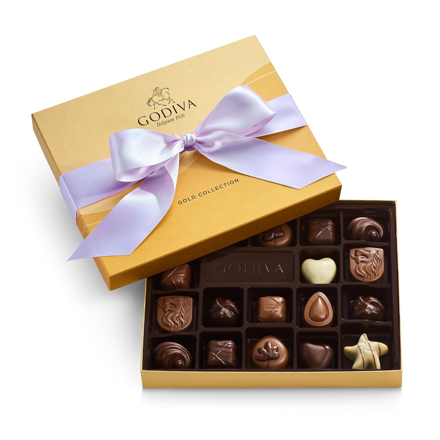 Godiva Chocolatier Orchid Ribbon 18-Piece Assorted Chocolate Gift