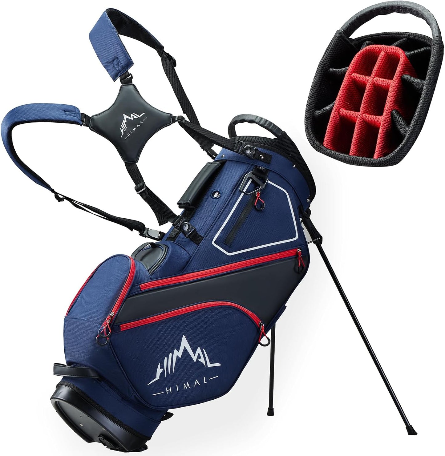 14 Way Dividers Golf Stand Bag Lightweight with Multiple Pockets