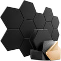 12 Pack Self-adhesive Acoustic Panels 12in x 10in - Hexagonal Sound
