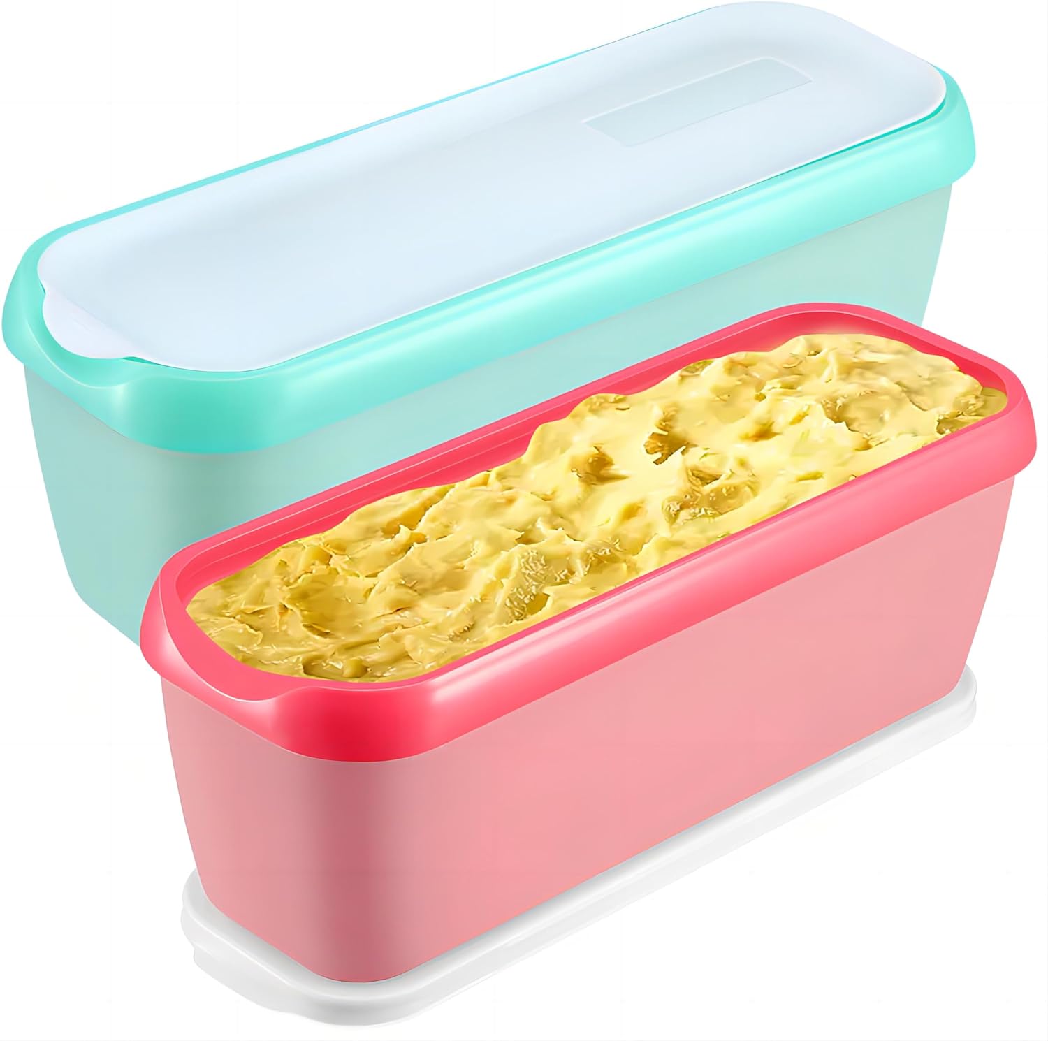 Stackable Reusable Ice Cream Tubs - 1.5 Quart