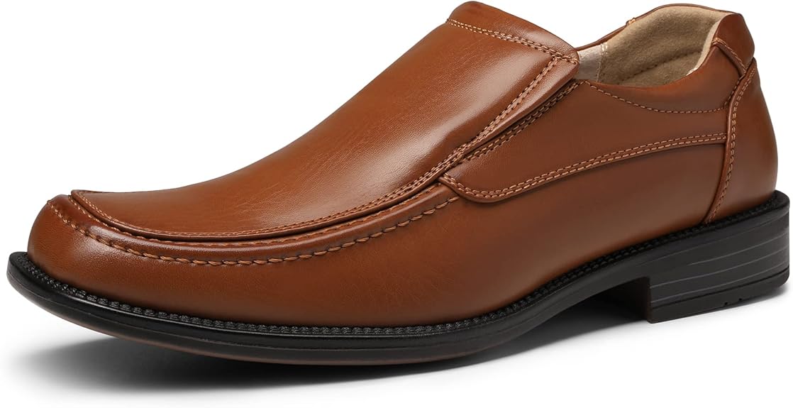 Bruno Marc Men's Goldman-02 Slip on Leather Lined Dress Loafers