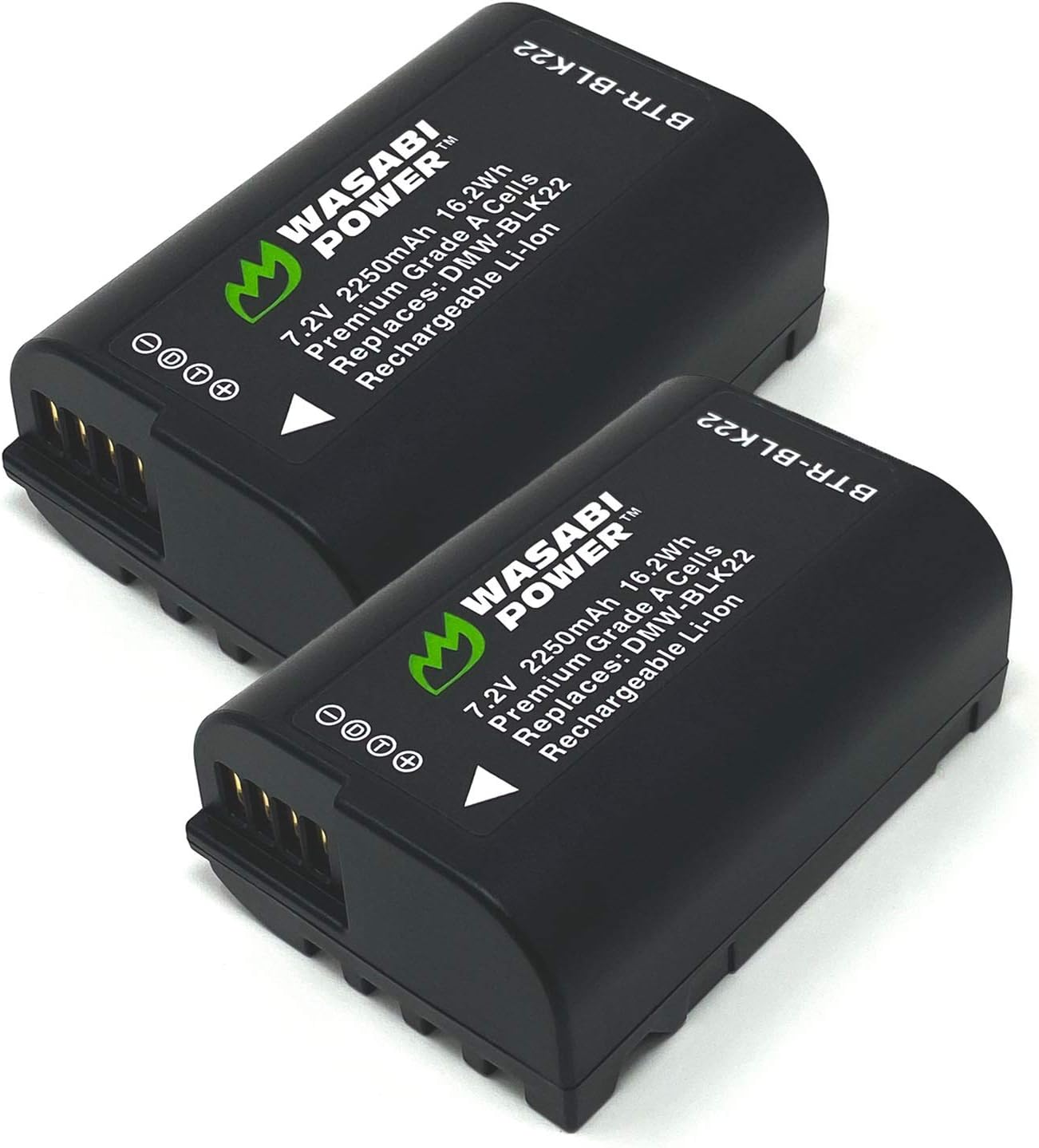 Wasabi Power Battery 2-Pack for Panasonic DMW-BLK22 Cameras