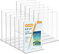 MaxGear 8.5x11 Acrylic Sign Holder 12 Pack - Double-Sided Clear