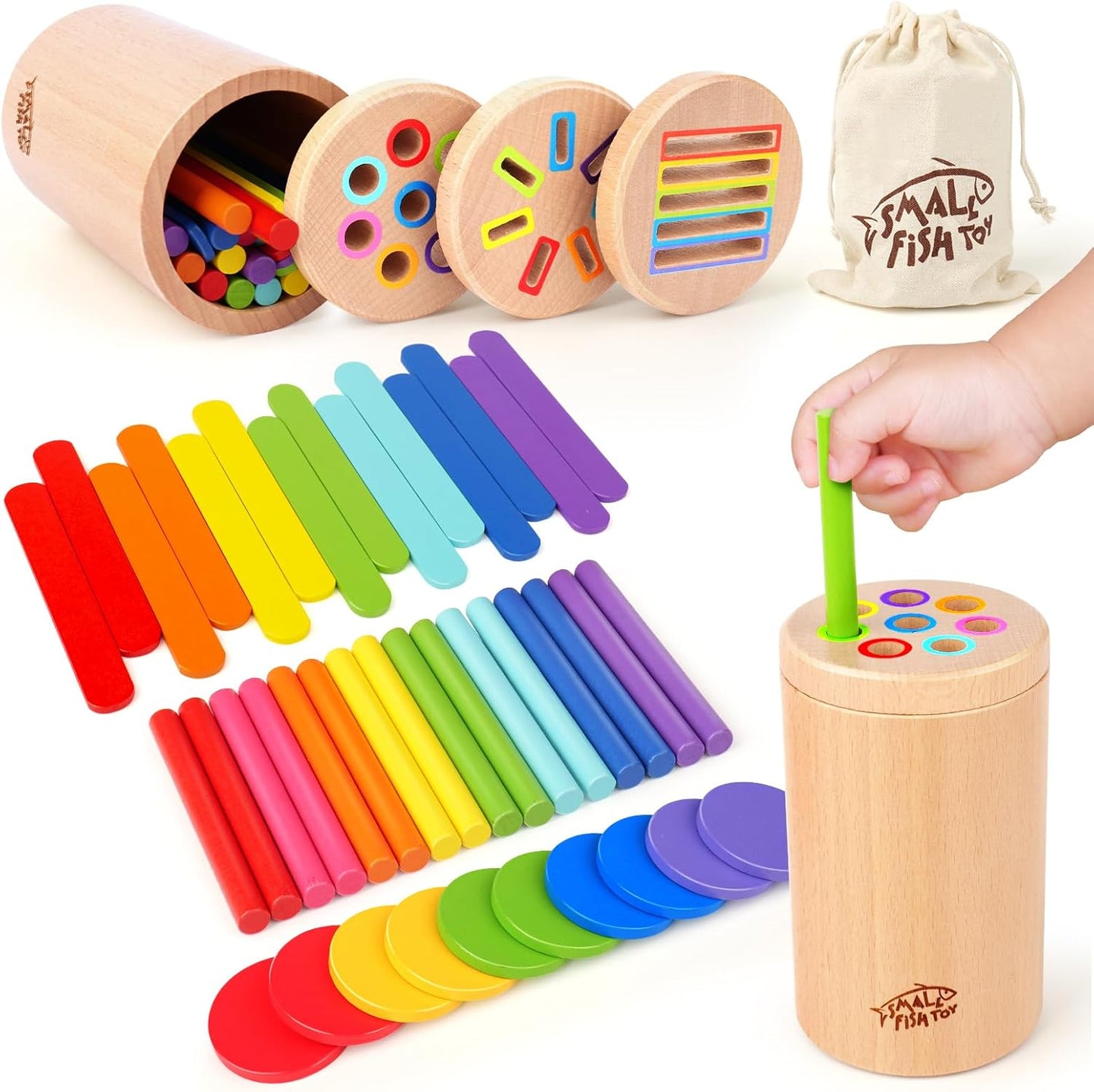 Montessori Learning Toy: 3-in-1 Fine Motor Skills Set