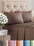 Queen Size 4 Piece Sheet Set - Breathable Cooling Luxury Sheets