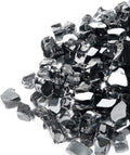 GASPRO 20 lbs Black Fire Glass for Fire Pit - Reflective 1/2-in Glass