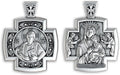 Double-Sided Orthodox Cross Necklace Sterling Silver 925 - Byzantine