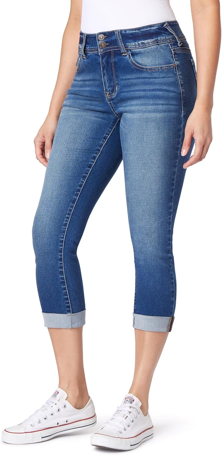 WallFlower Women's Ultra Crop Mid-Rise Insta Soft Jeans Review