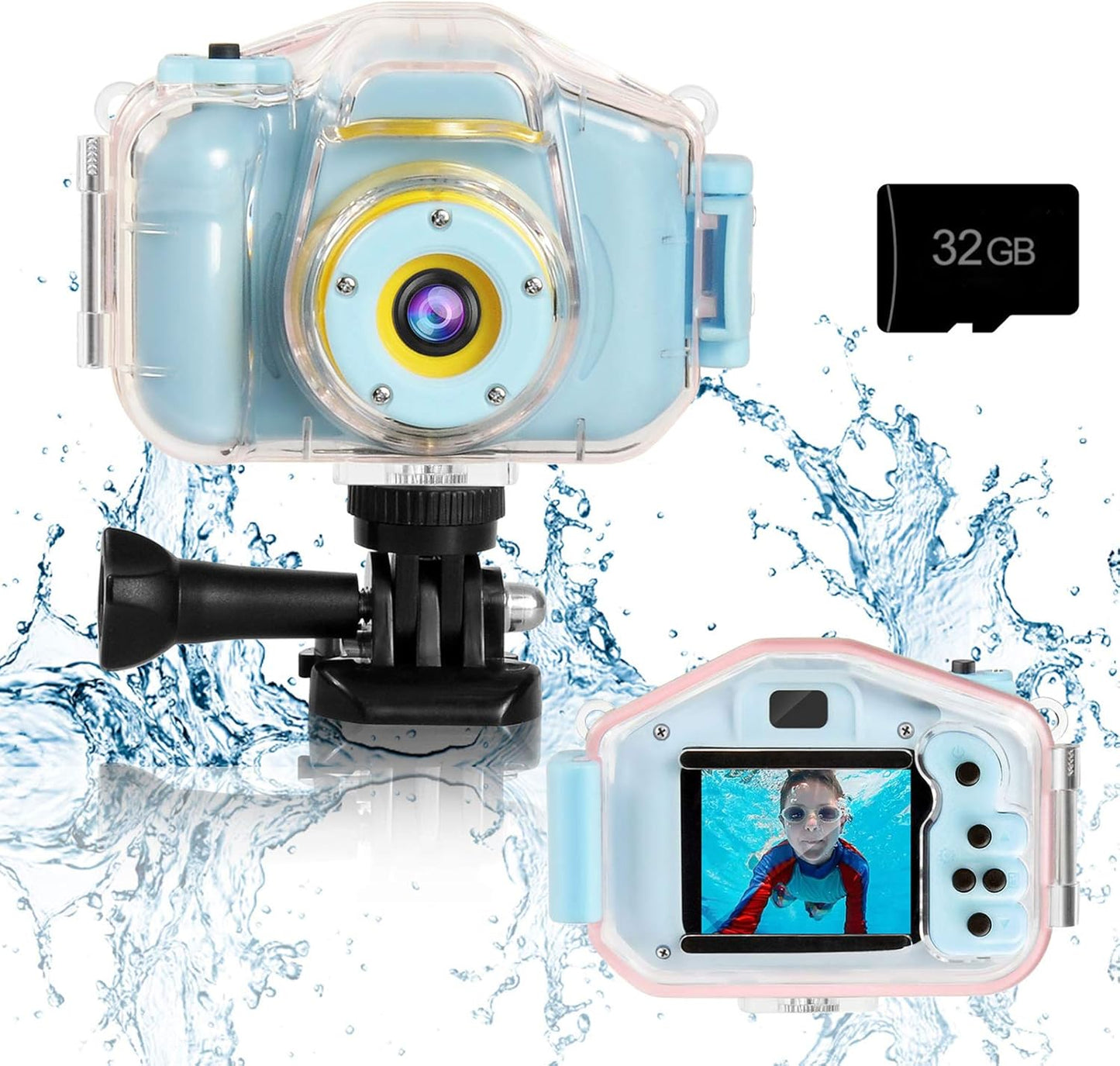 Agoigo Kids Waterproof Camera - HD Camcorder for Fun Adventures