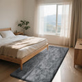 Soft Runner Rugs for Bedroom - Dark Grey Fluffy Area Rug