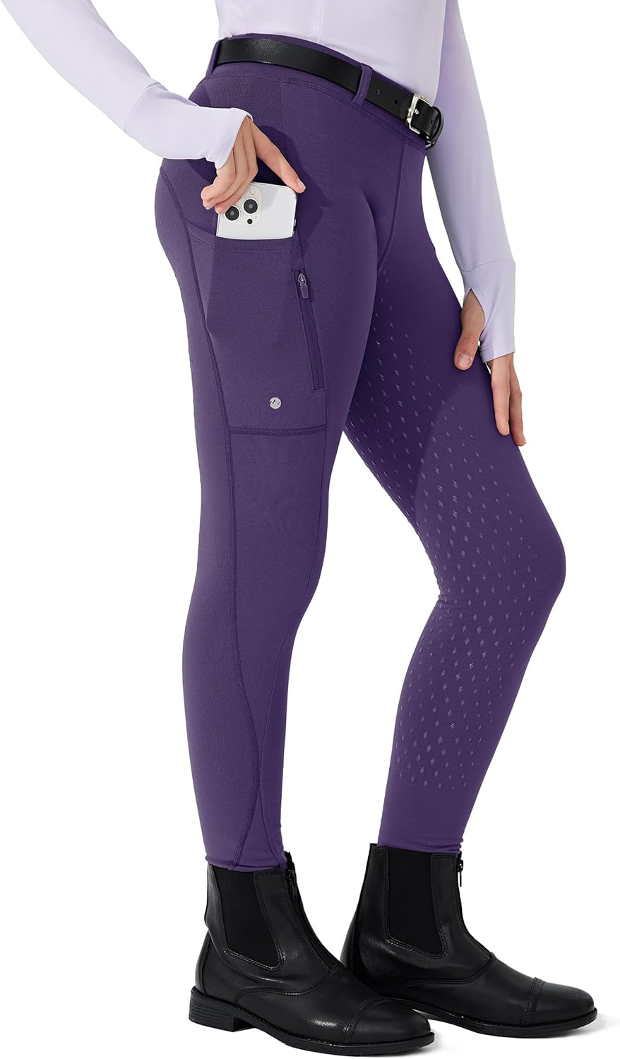 Willit Girls Fleece Horse Riding Pants for Winter Riding Fun
