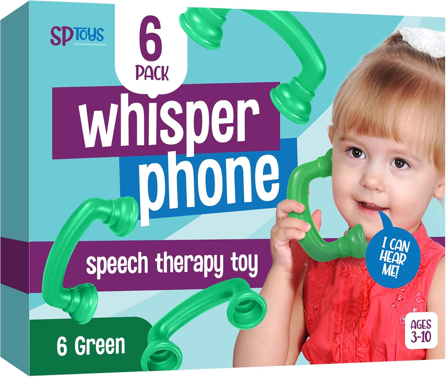 Green Whisper Phones 6 Pack - Boosts Reading Fluency!
