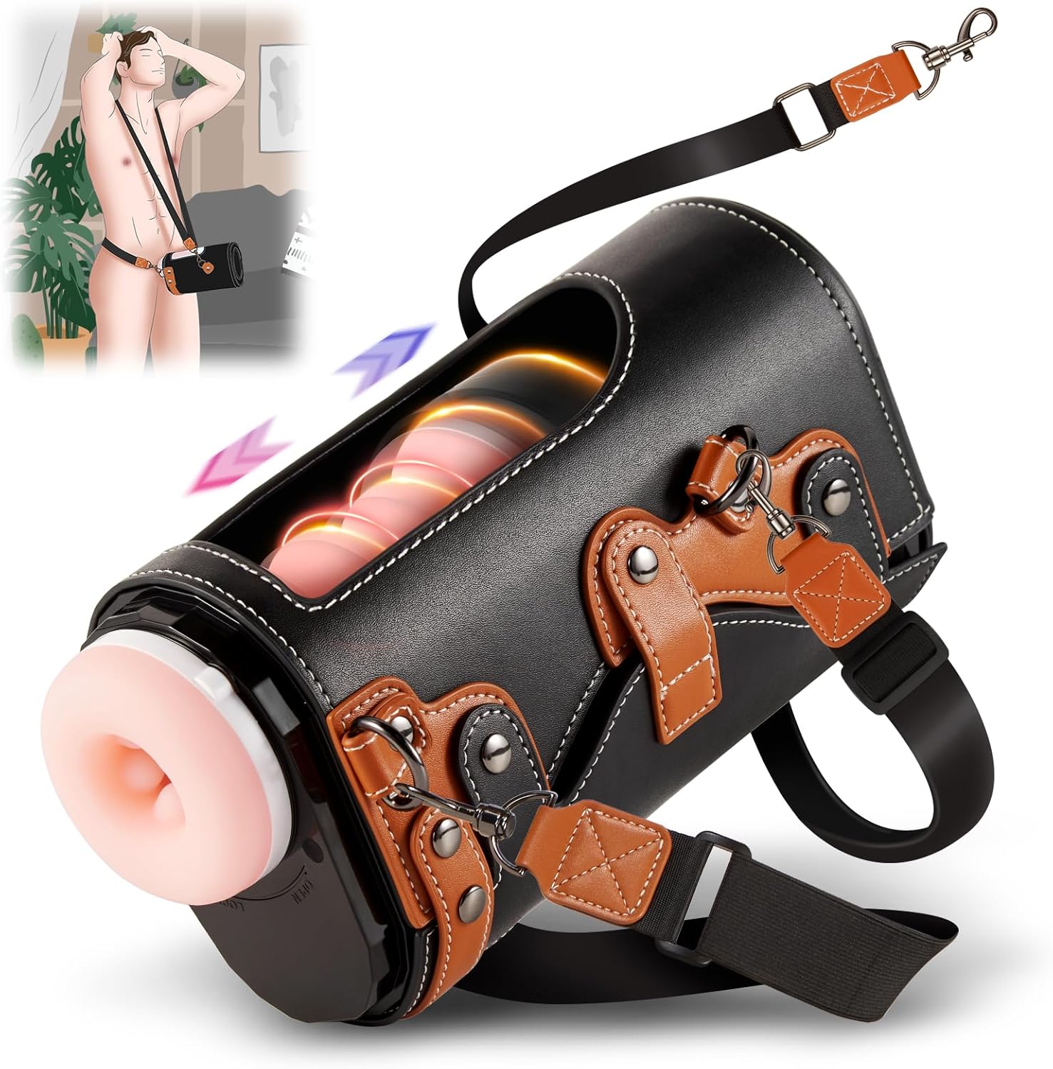 Automatic Male Masturbator Cup with 10 Thrusting Modes for Pleasure