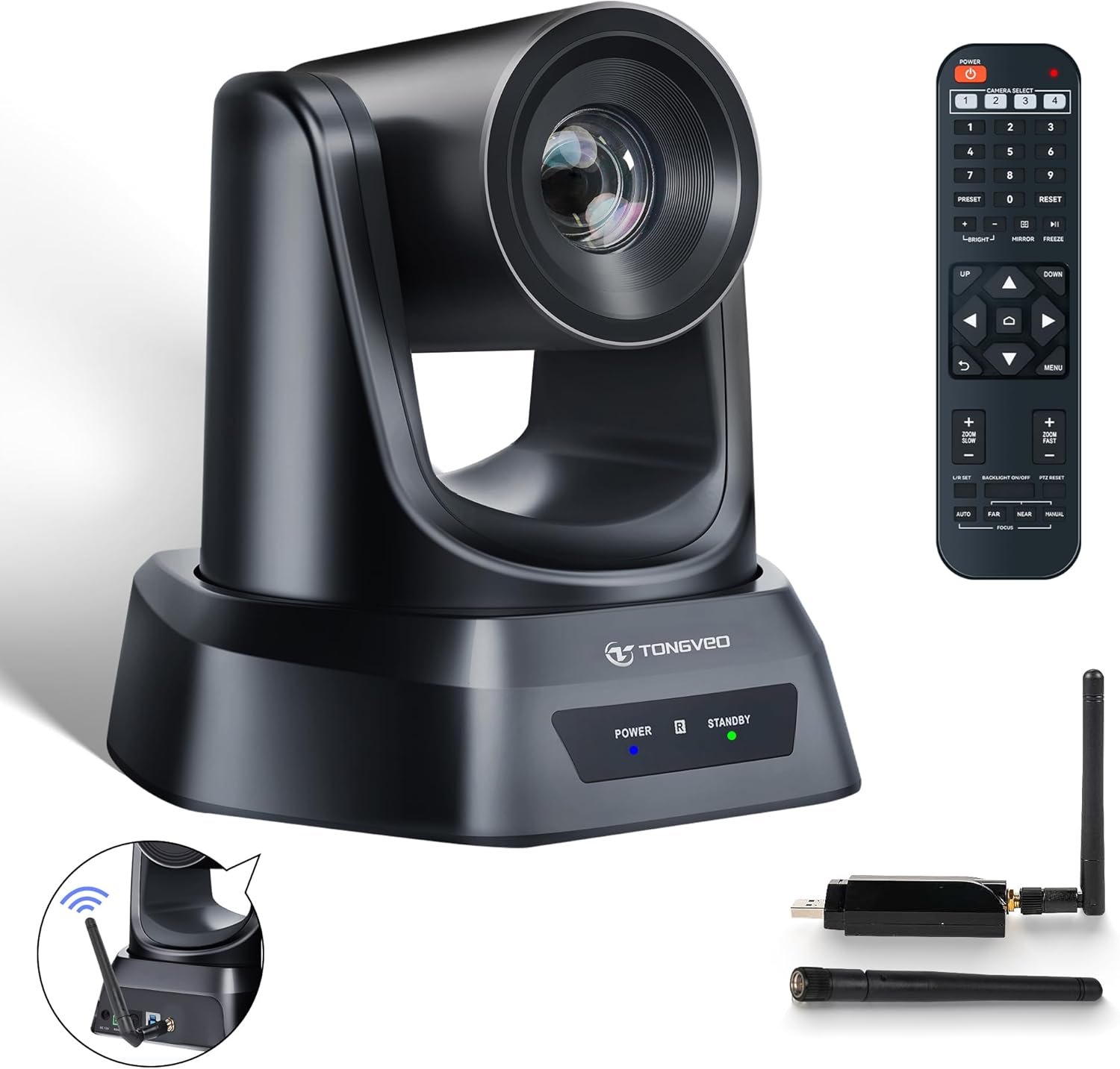 Wireless Conference Room Webcam for Worship Services and More
