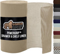 powerGRIP Drawer and Shelf Liner 24in x 30ft Beige - Thick Strong Hold
