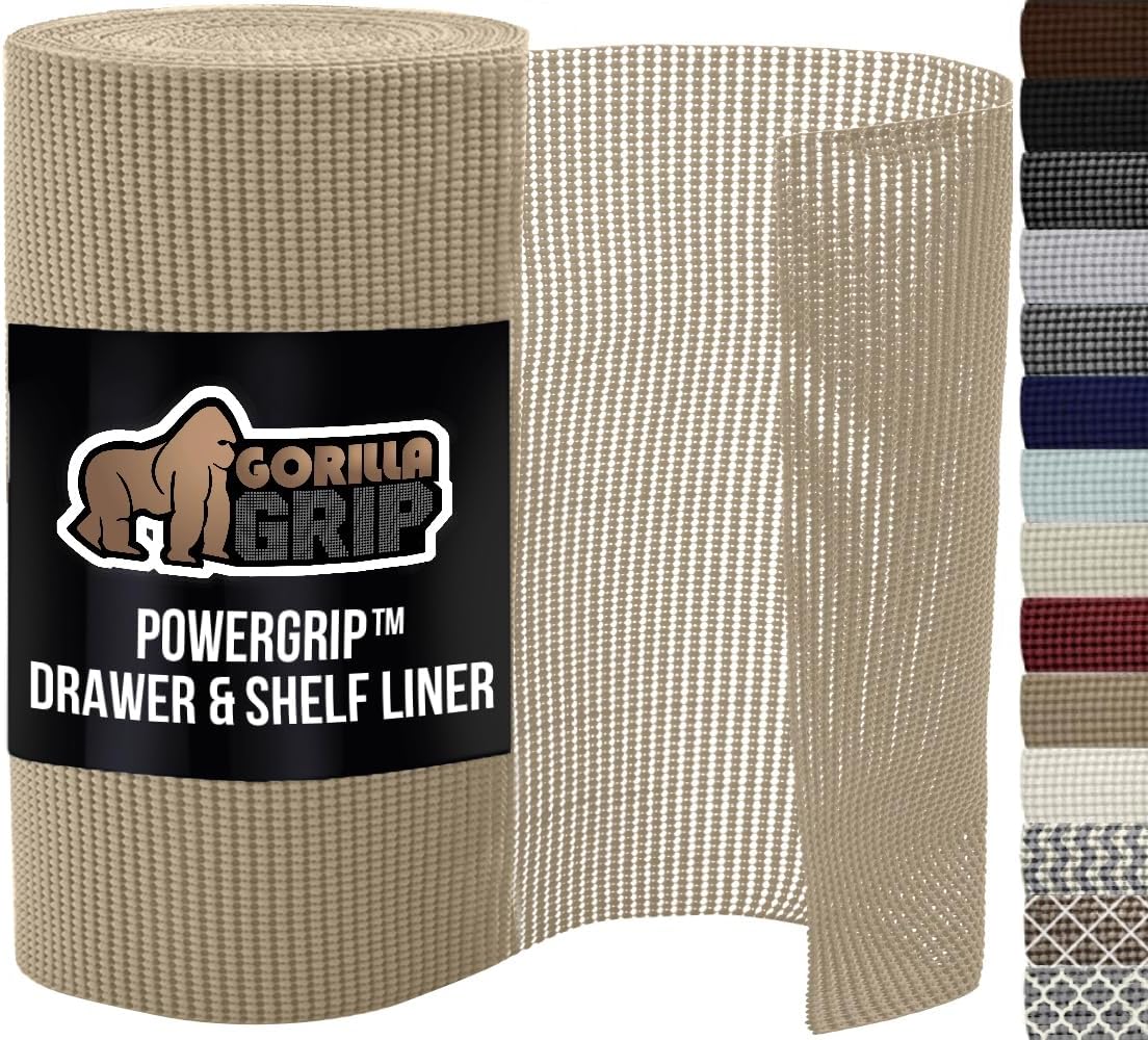 GORILLA GRIP powerGRIP Drawer Shelf Liner for Strong Hold