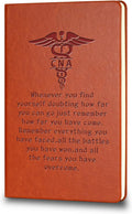 Nurse Gifts Leather Notebook for Women Men RN PT NP Journal - 200