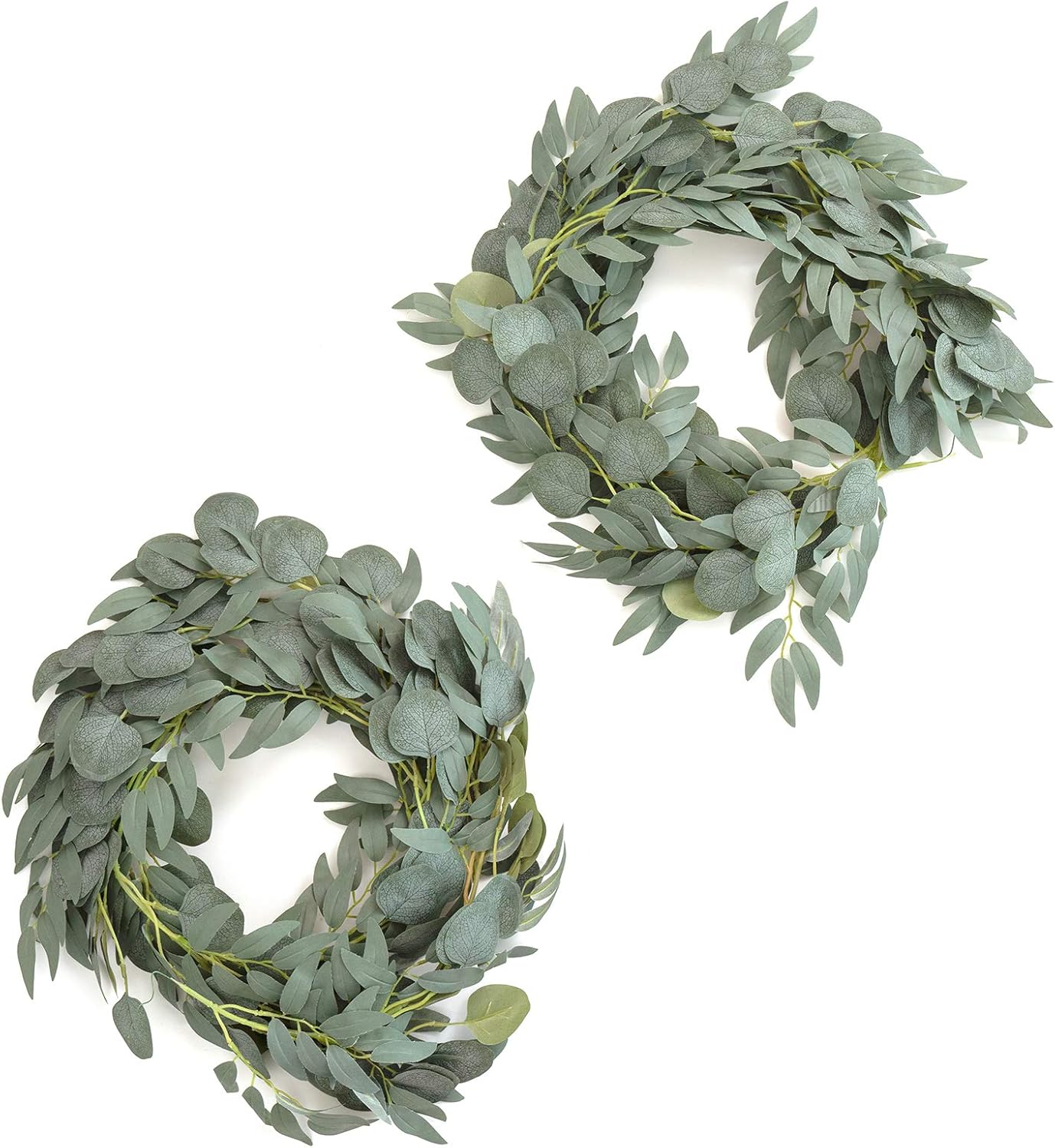 Eucalyptus Garland for Table Decor - 5.9ft Sage & Green Set