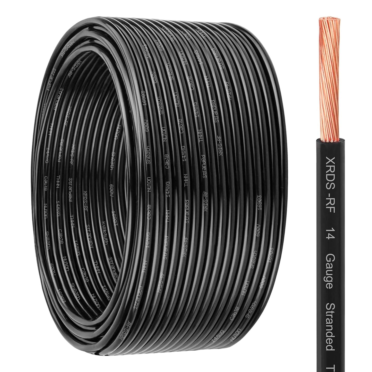 THHN Stranded Wire 14 AWG 100FT for DIY Projects and More