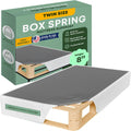 Unassembled Twin Bed 8in Wood Box Spring - Quiet, Flat-Packed