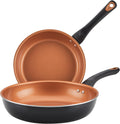 Farberware Glide Nonstick Frying Pan Set - Copper Ceramic Skillets