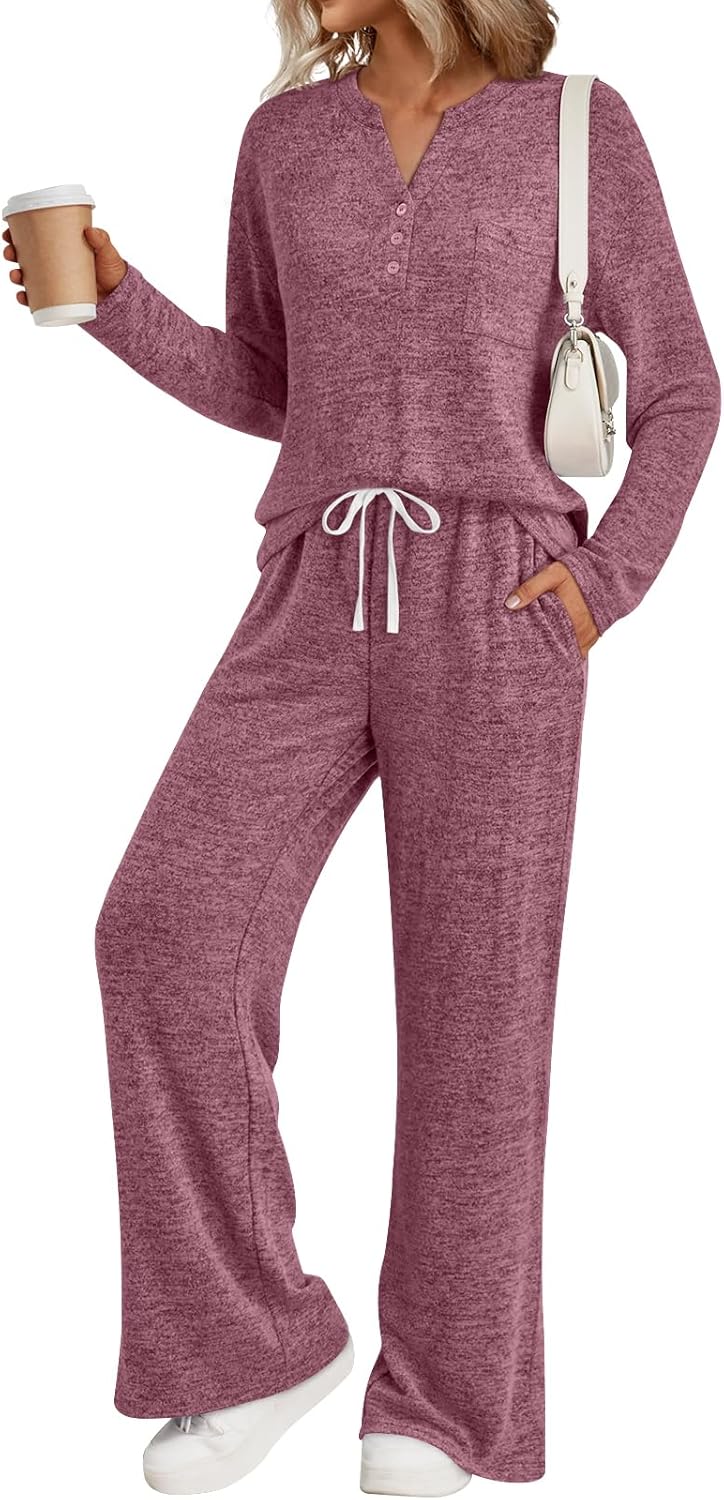 LILLUSORY Womens 2 Piece Lounge Sets for Cozy Winter Style