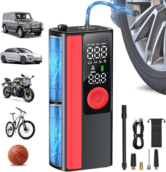 NOCTINGALE Cordless Tire Inflator - Portable 150 PSI Power!