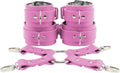 VP Leather Wrist Cuffs Ankle Cuffs Connector Set - Soft Chinchilla