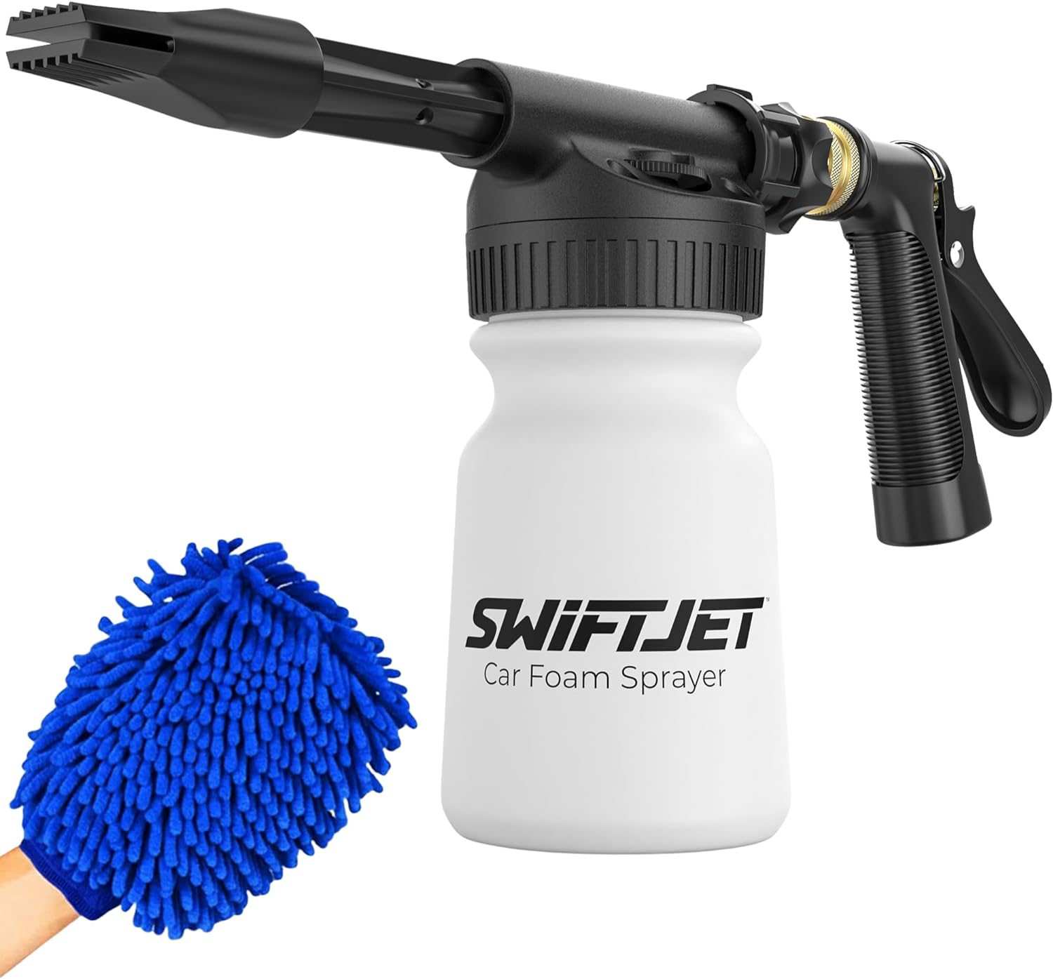 SwiftJet Car Wash Foam Gun - Fun and Effective Cleaning Tool