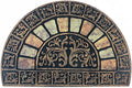 Entrance Floor Mat Semicircle Door Mat 24 in x 36 in - Durable