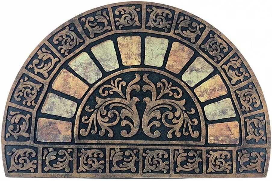 Entrance Floor Mat Semicircle Door Mat for Outdoor Use