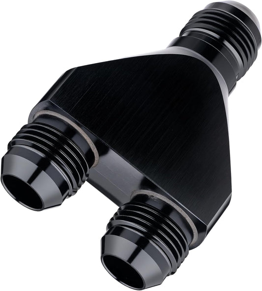 EVIL ENERGY 12AN Male to Parallel Exit Y Block Fitting Adapter