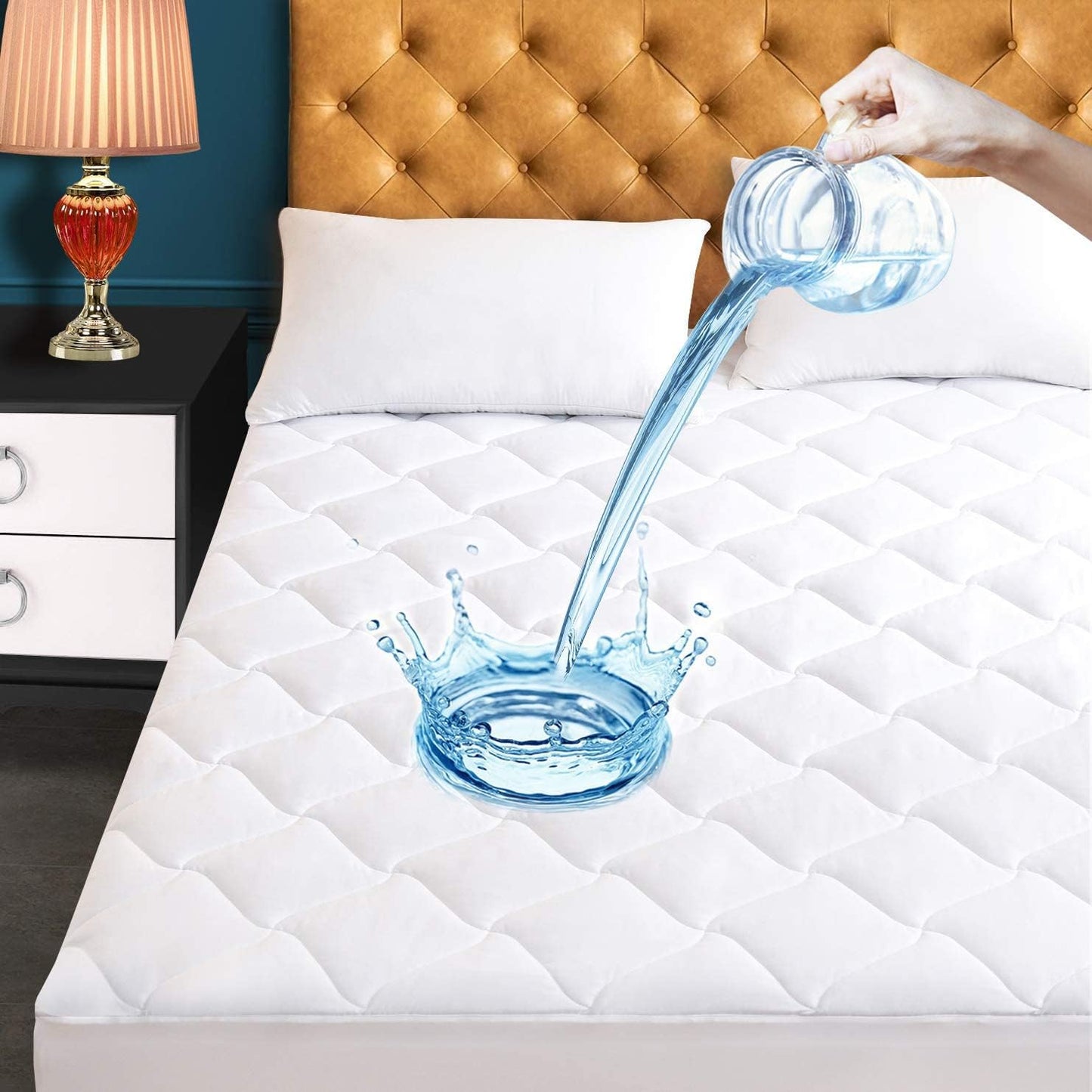 Twin XL Size Quilted Fitted Mattress Pad for Ultimate Comfort
