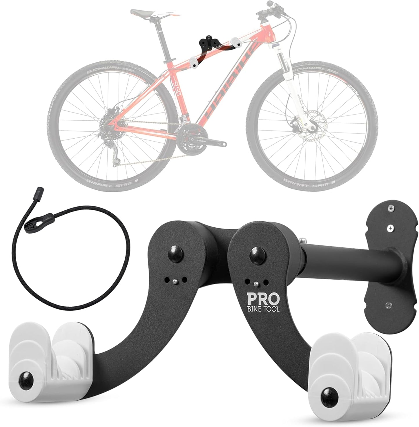 PRO BIKE TOOL Bike Wall Mount - Secure Indoor Bicycle Rack