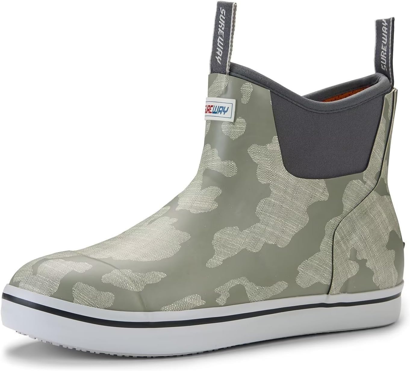 SUREWAY Men's Ankle Fishing Deck Boots - Waterproof & Non-Slip
