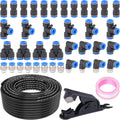 100FT 3/8ft DOT Air Line with 41 Pc Quick Connect Fittings Kit