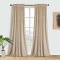 Roslynwood Cream Velvet Curtains for Living Room - 120 in Long