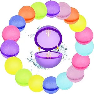 18PCS Reusable Magnetic Water Balloons for Summer Fun
