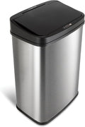 Touchless Infrared Motion Sensor Trash Can 13 Gal - Easy, Odor-Sealing