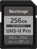 Nextorage 256GB SDXC UHS-II V90 SD Card - Fast 4K/8K Recording